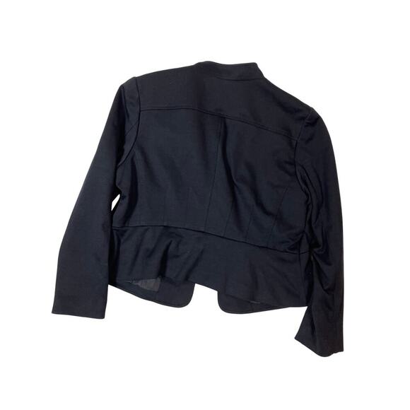 Apt 9 Womens XL Petite Black Jacket Hook Closure Stylish Blazer - Picture 2 of 6